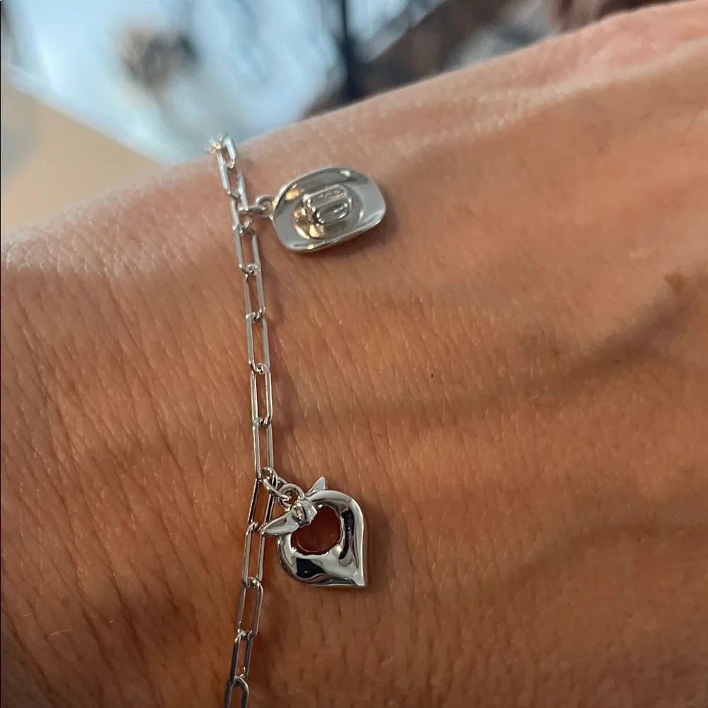 Milor Sterling Silver Western Charm Bracelet with 5 Charms